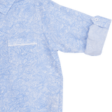 Boy - Jordan 100% Linen Classic Collar Shirt with Internal Contrast and Piping