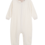 Baby Unisex - Drew 100% Cashmere Romper With Cable Knit Panel