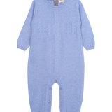 Baby Boy - Drew 100% Cashmere Romper with Cable knit Panel
