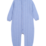 Baby Boy - Drew 100% Cashmere Romper with Cable knit Panel