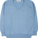 Boy - Cotton V-Neck Jumper with Long Sleeves