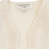 Baby Girl - Cashmere Shrug with Dot Embroidery