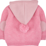 Baby Girl - Paola 100% Cashmere Cardigan Hoodie with Mitten Style Pockets