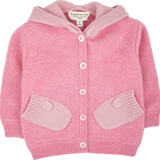 Baby Girl - Paola 100% Cashmere Cardigan Hoodie with Mitten Style Pockets