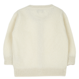 Baby Girl - Sweetheart Cashmere Cardigan with Heart Pockets in 100% Mongolian Cashmere