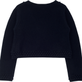 Girl - Cashmere Shrug with Bobble Embroidery