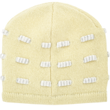 Baby Girl - 100% Cashmere Hat with Contrasting In And Out Detail and Bow
