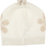 Baby Girl - Laurel 100% Cashmere Hat with Contrasting Floral Embroidery