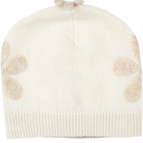 Baby Girl - Laurel 100% Cashmere Hat with Contrasting Floral Embroidery