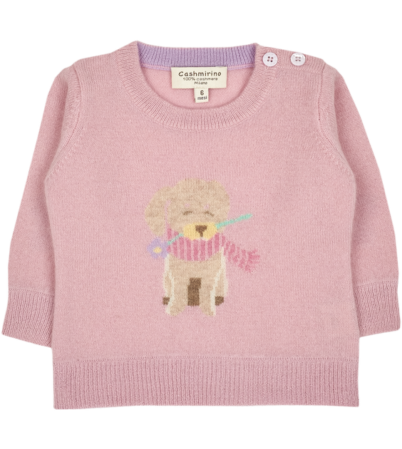 Baby Girl Jumpers Made with 100 Cashmere Cashmirino