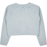 Girl - Bella Cashmere Shrug with Crochet Flowers