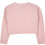 Girl - Bella Cashmere Shrug with Crochet Flowers