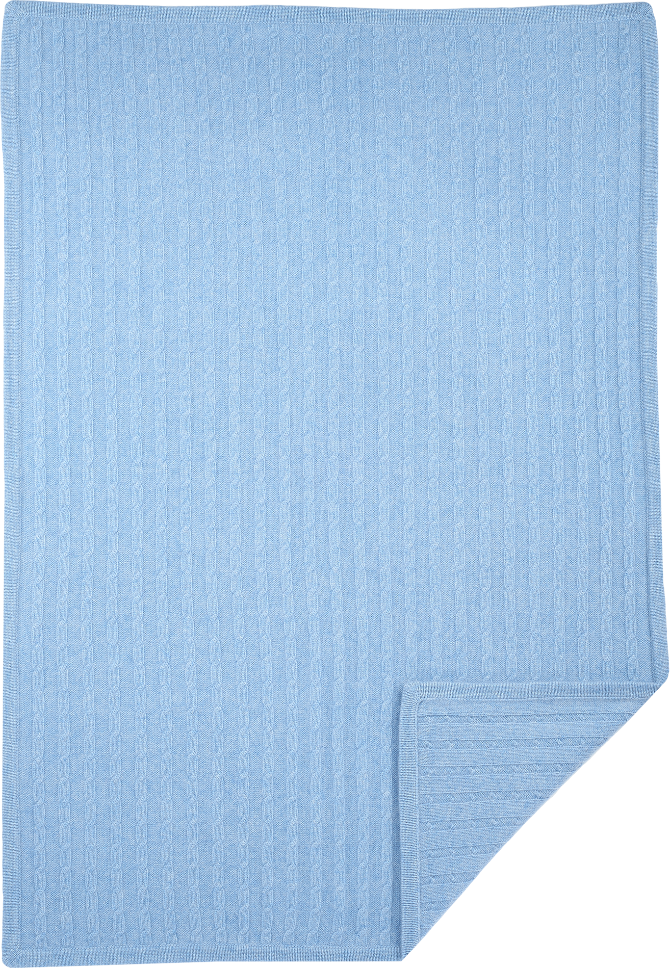 Baby Boy - Peyton 100% Cashmere Cable Knit Blanket