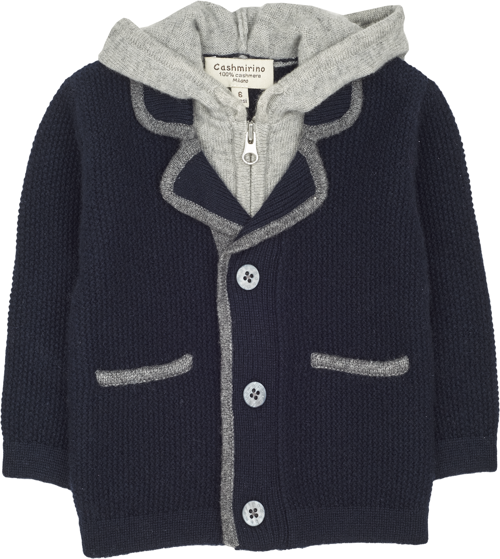 Baby Boy - Filippo 100% Cashmere Double Layered Coat Cardigan