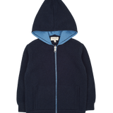 Boy - Manu 100% Cashmere Cardigan Hoodie with Elbow Patches