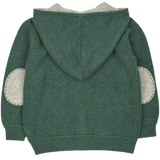 Boy - Manu 100% Cashmere Cardigan Hoodie with Elbow Patches
