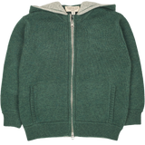 Boy - Manu 100% Cashmere Cardigan Hoodie with Elbow Patches