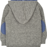 Boy - Manu 100% Cashmere Cardigan Hoodie with Elbow Patches