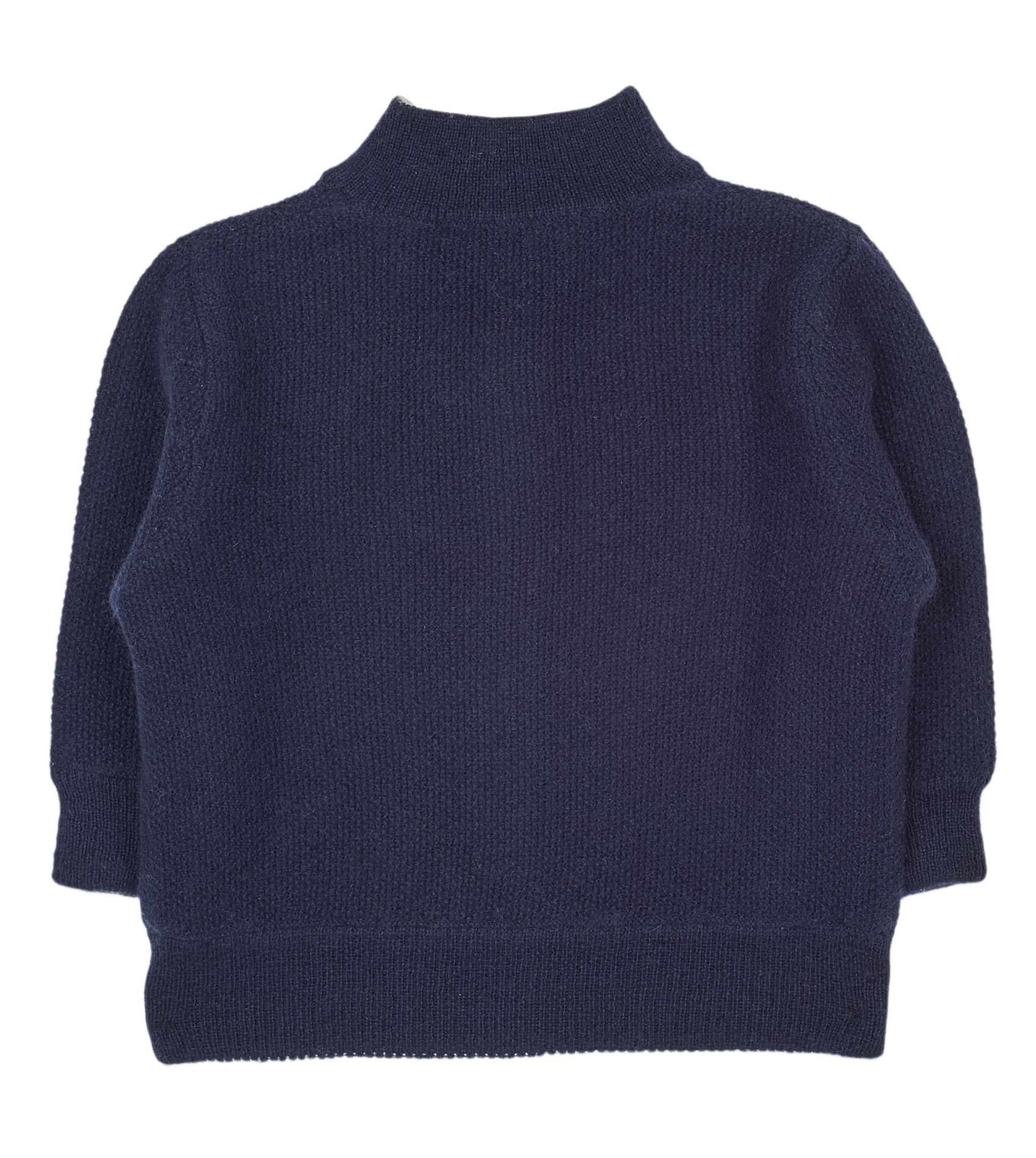 Baby Boy - Malaga 100% Cashmere Reversible High Neck Cardigan