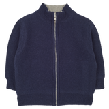 Baby Boy - Malaga 100% Cashmere Reversible High Neck Cardigan