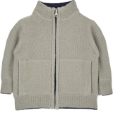 Baby Boy - Malaga 100% Cashmere Reversible High Neck Cardigan