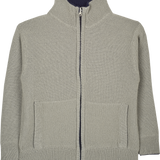 Boy - Malaga 100% Cashmere Reversible High Neck Cardigan