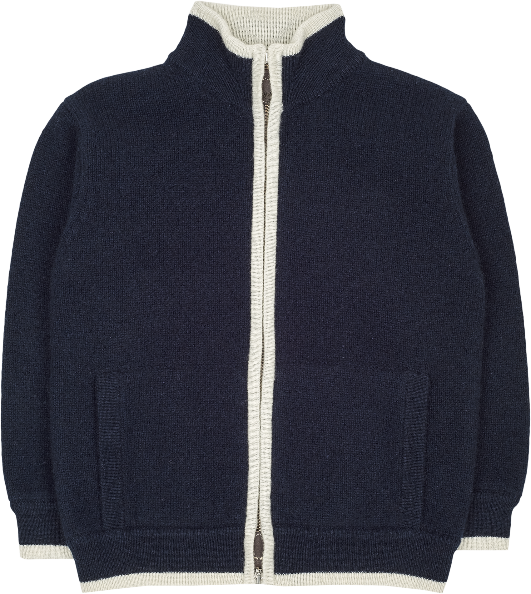 Boy - Jorge 100% Cashmere High Neck Cardigan