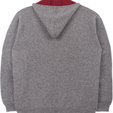 Men - Reversible Cashmere Cardigan Hoodie - 100% Premium Cashmere