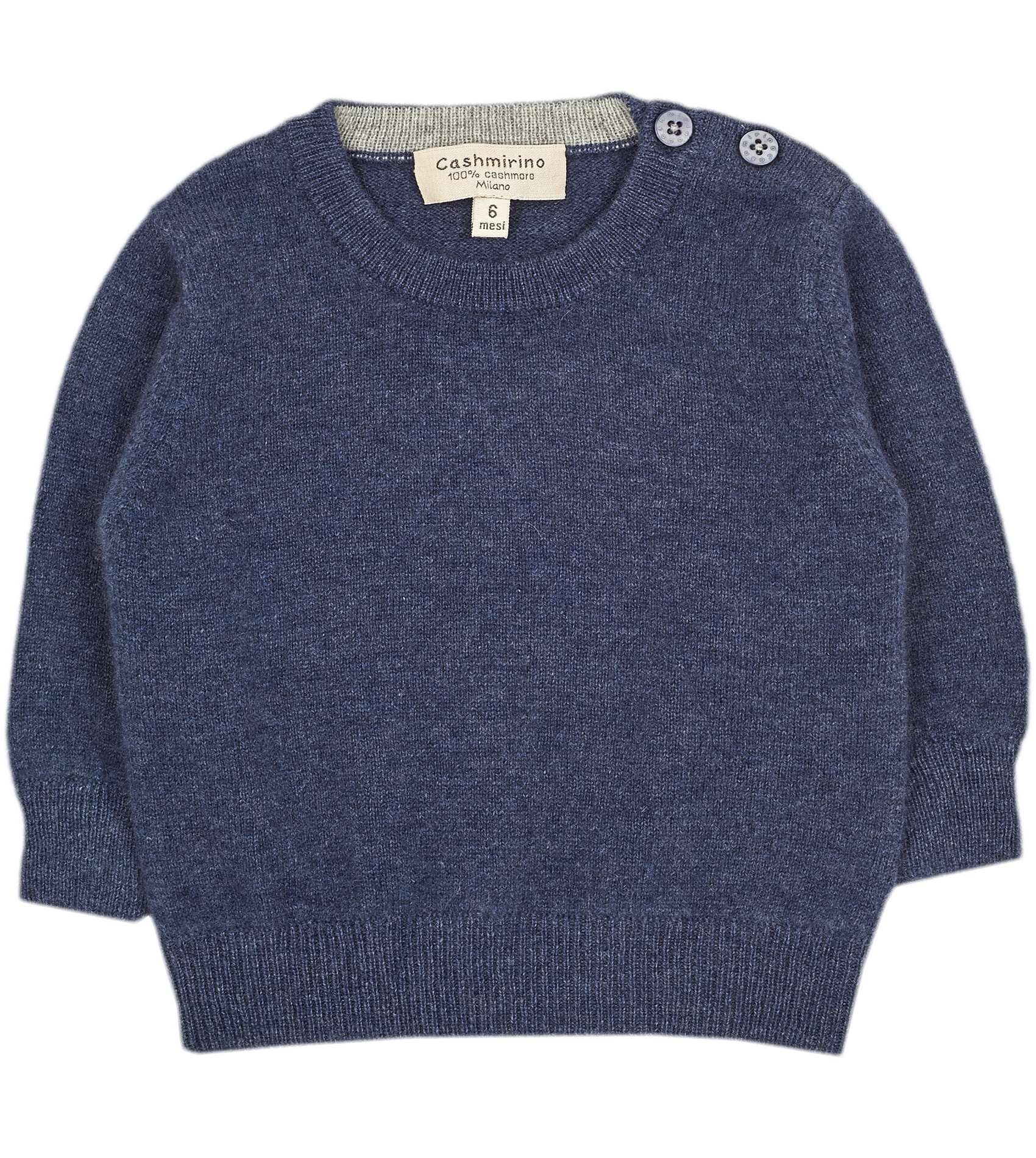 Baby Boy - Riccardo 100% Cashmere Crew Neck Jumper