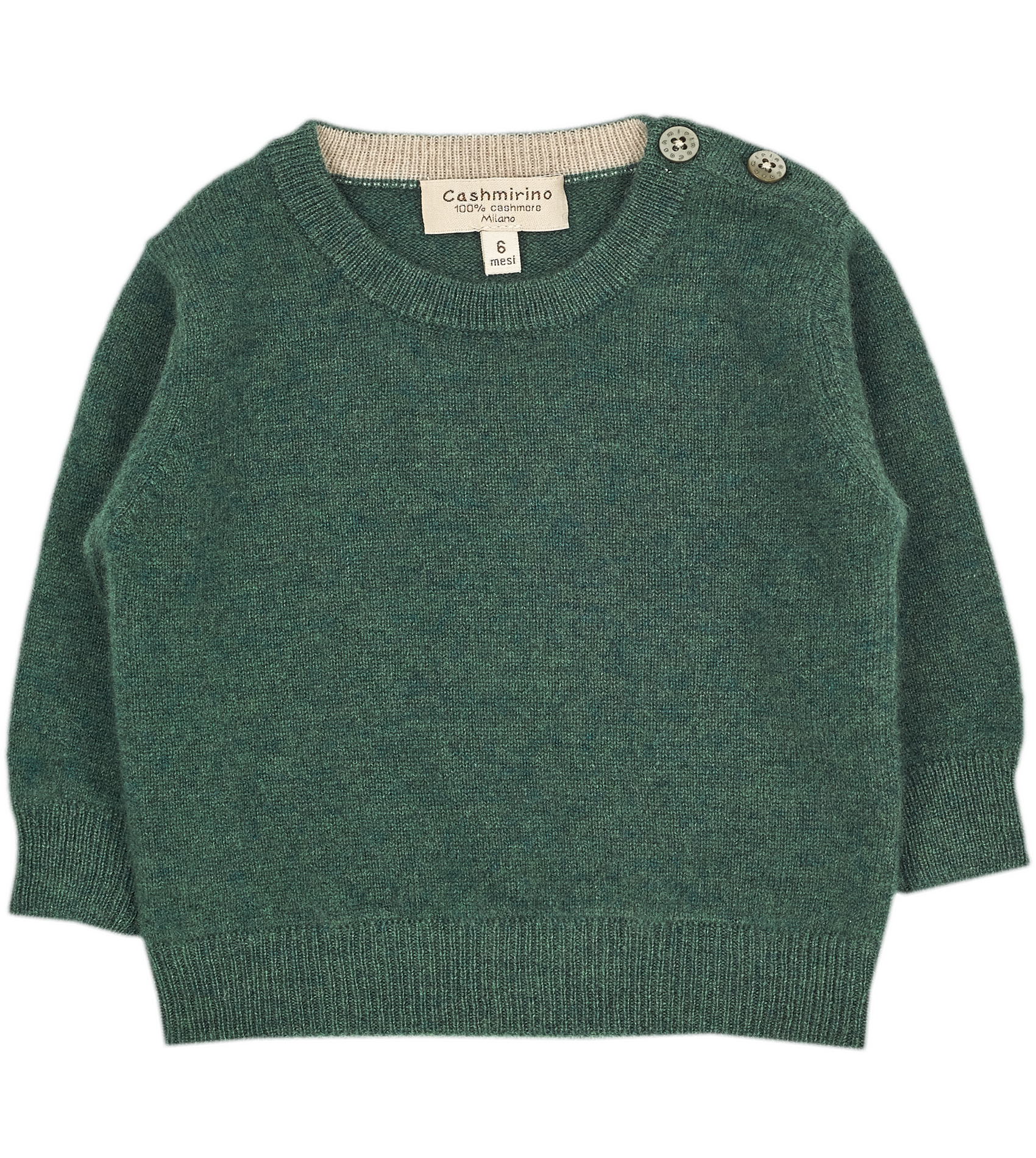 Baby Boy - Riccardo 100% Cashmere Crew Neck Jumper