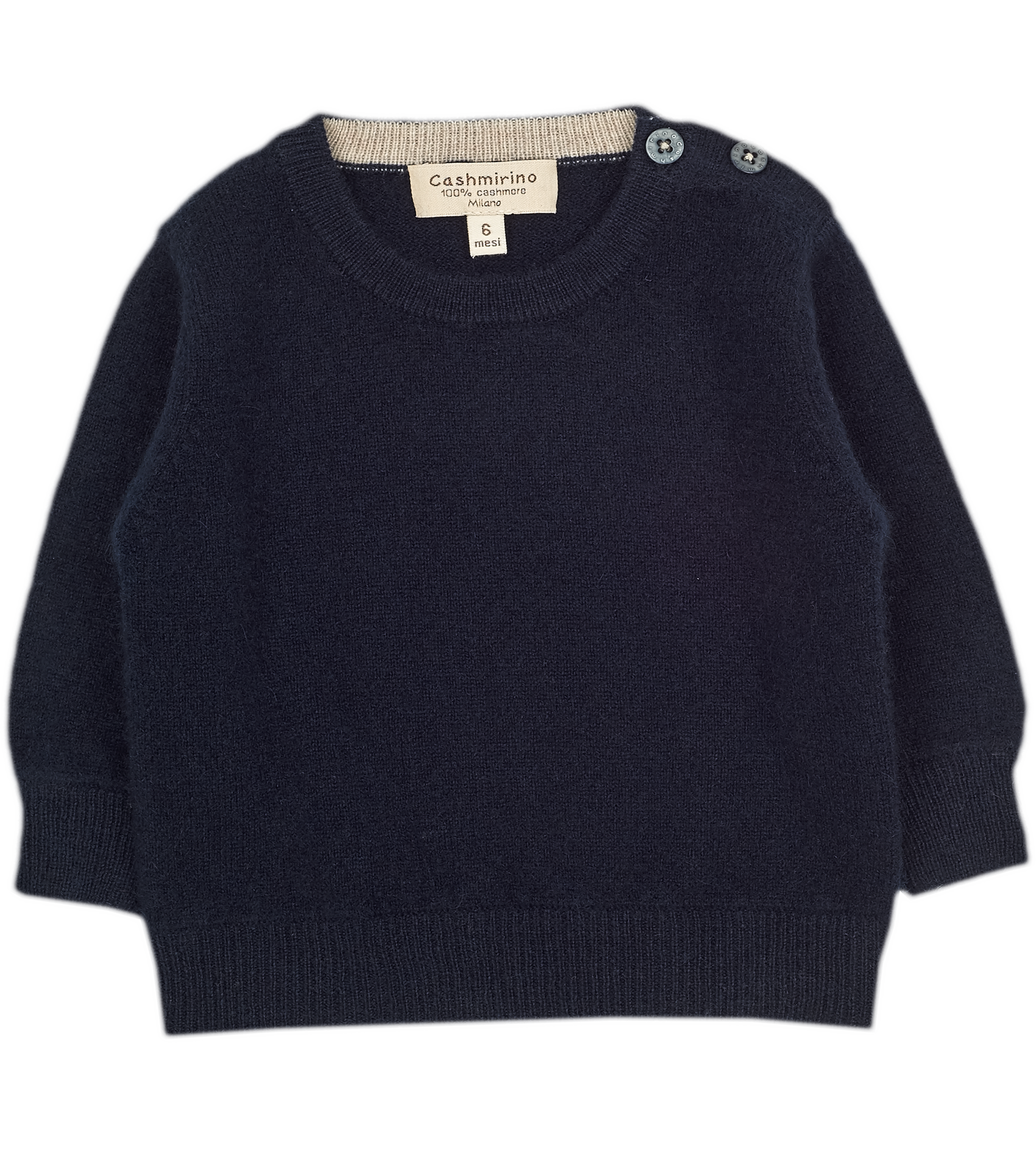 Baby Boy - Riccardo 100% Cashmere Crew Neck Jumper