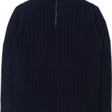 Men - 100% Premium Cashmere High Neck Cable Knit Jumper