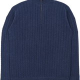 Men - 100% Premium Cashmere High Neck Cable Knit Jumper