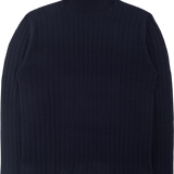 Men - 100% Premium Cashmere Cable Knit Roll Neck Jumper