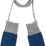 Baby Boy - 100% Cashmere Knitted Mittens With String