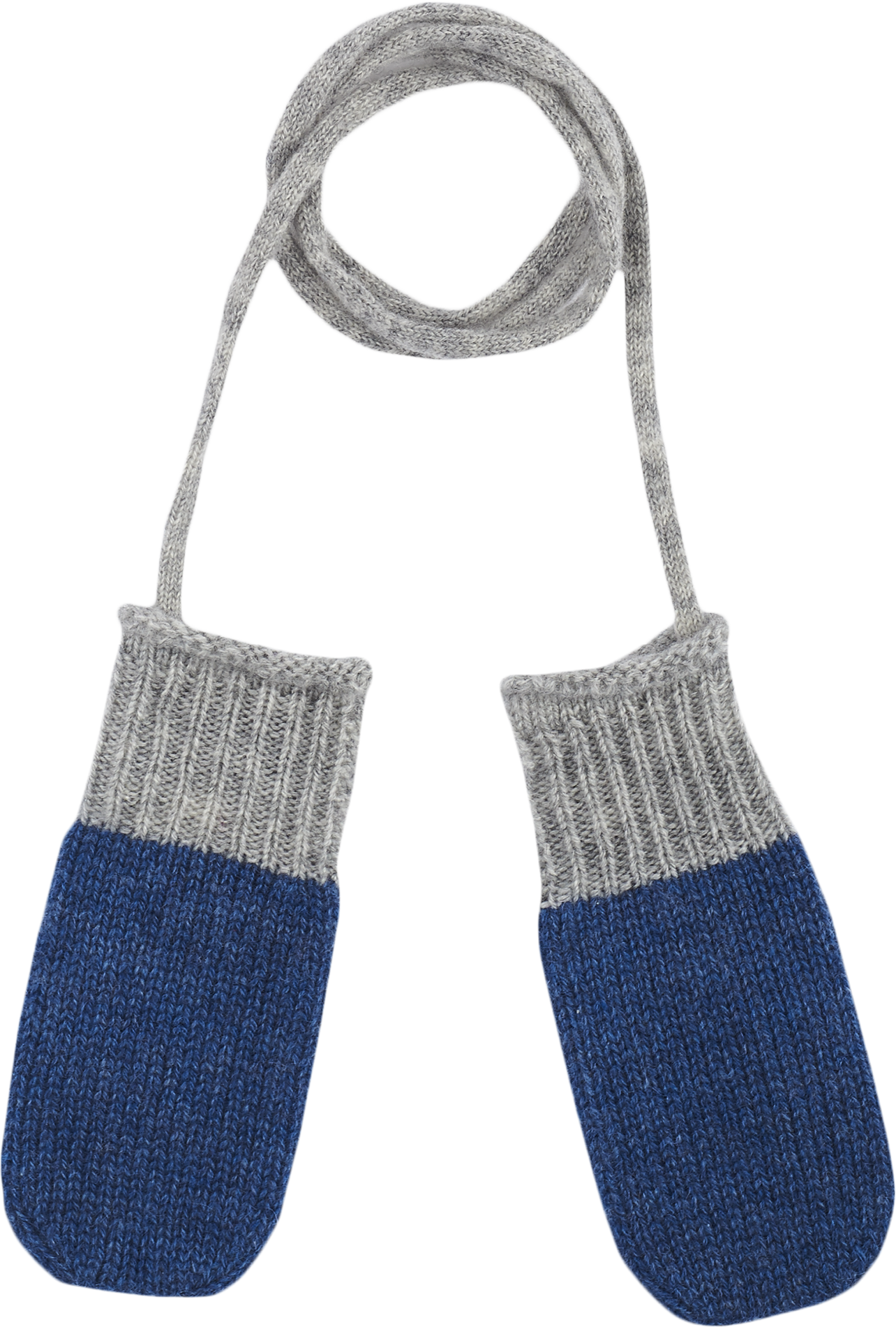 Baby Boy - 100% Cashmere Knitted Mittens With String