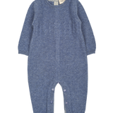 Baby Boy - Drew 100% Cashmere Romper with Cable knit Panel