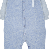 Baby Boy - Alberto 100% Cashmere Romper With Pacifier Pocket