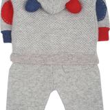 Baby Boy - Emilio 100% Cashmere Acorn Stitch Teddy Bear Set