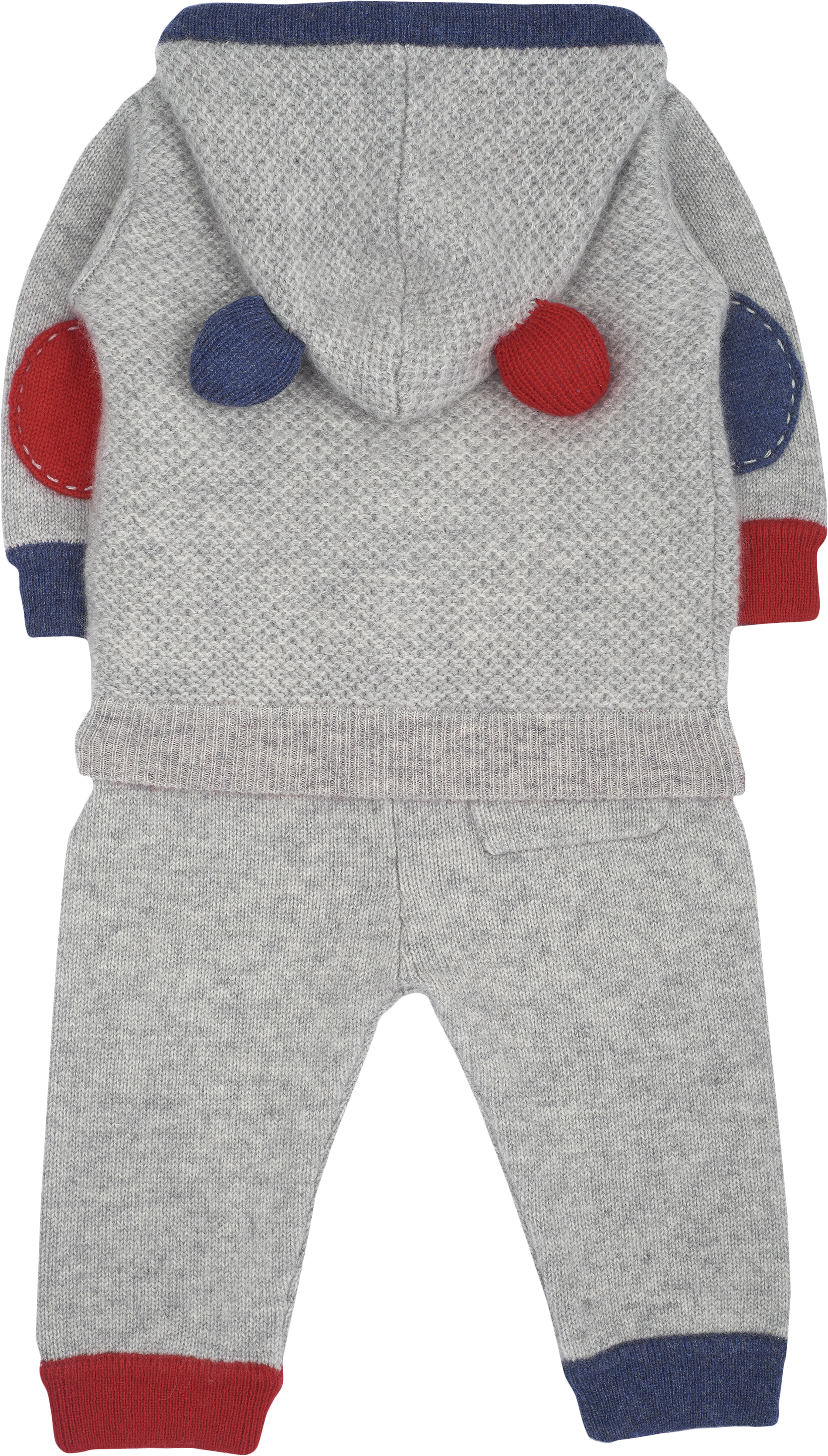 Baby Boy - Emilio 100% Cashmere Acorn Stitch Teddy Bear Set
