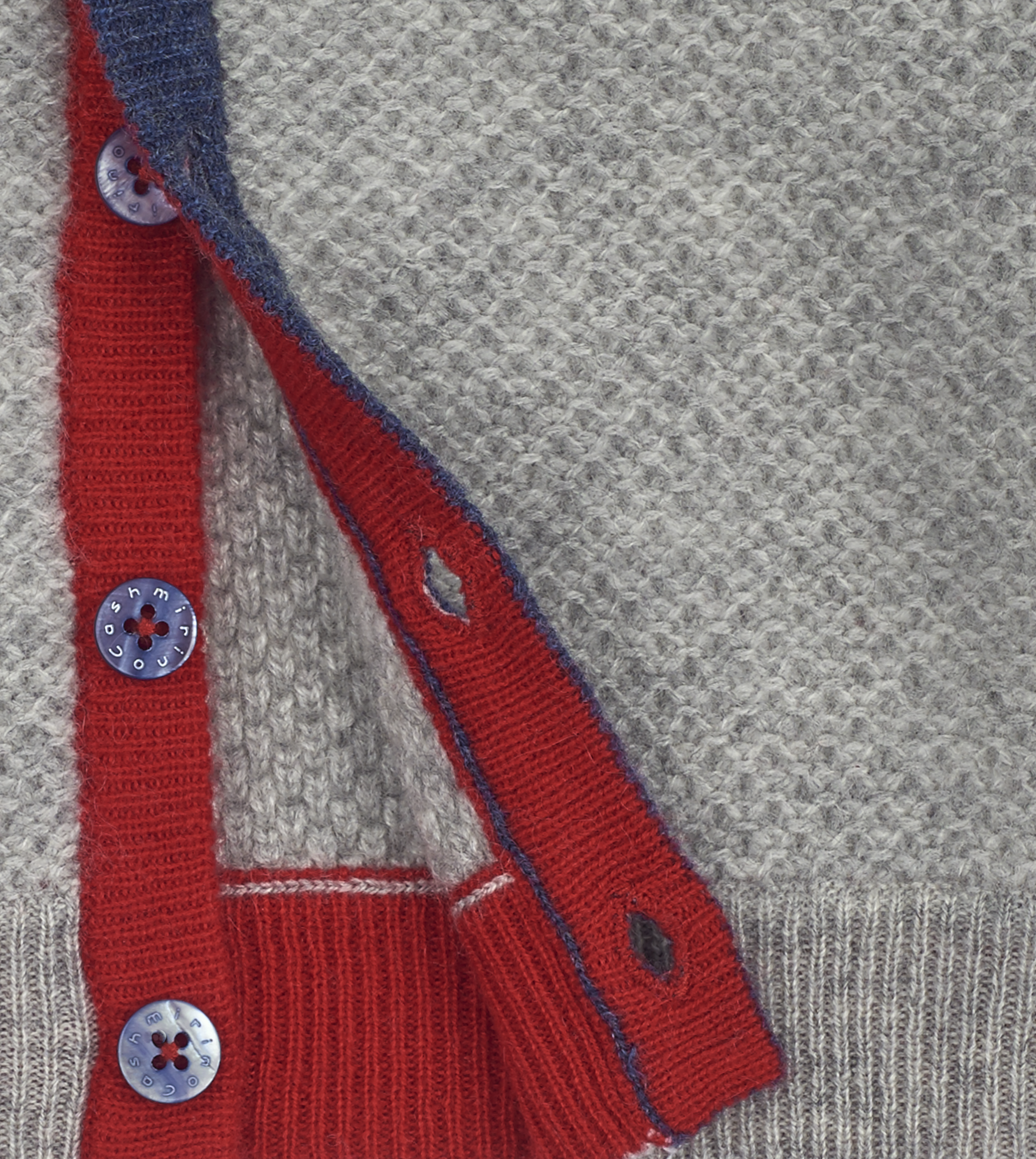 Baby Boy - Emilio 100% Cashmere Acorn Stitch Teddy Bear Set