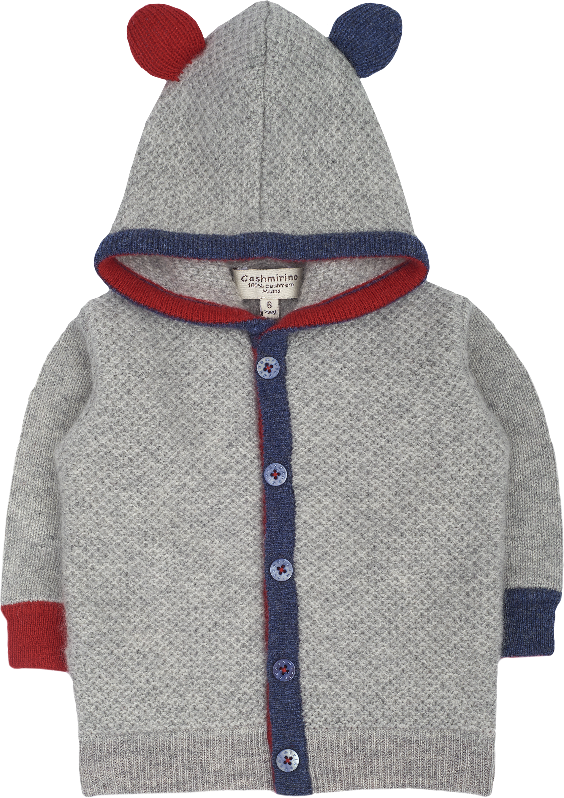 Baby Boy - Emilio 100% Cashmere Acorn Stitch Teddy Bear Set