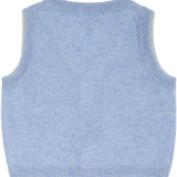 Baby Boy - Benjamin 100% Cashmere V-Neck Sleeveless Cardigan With Pocket
