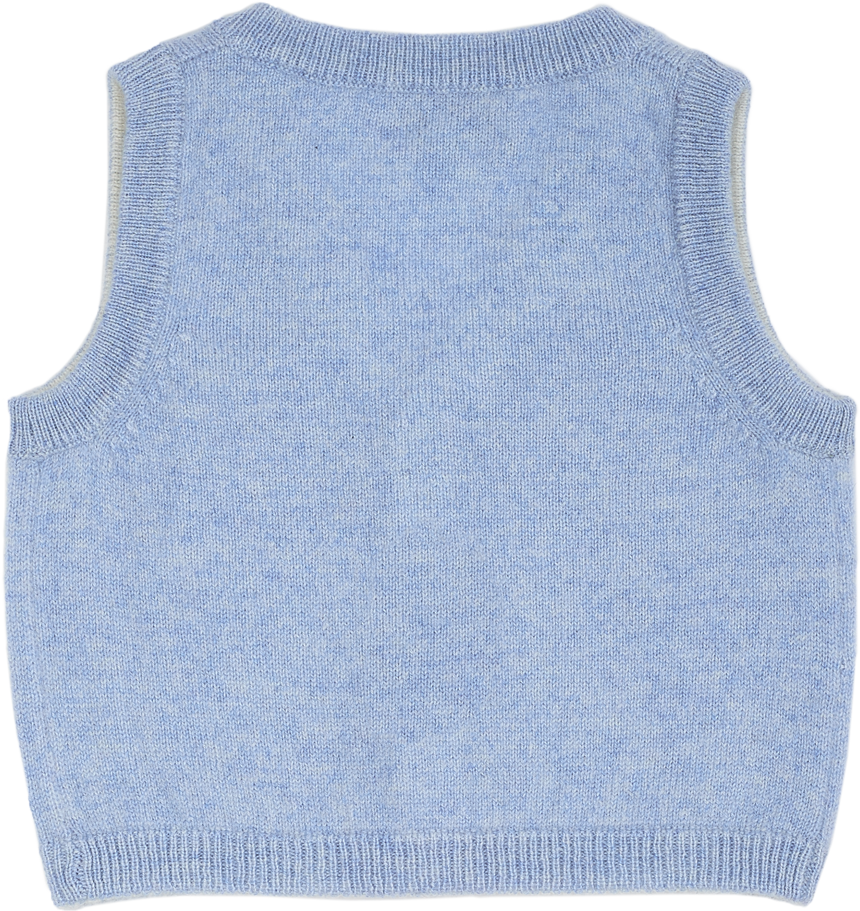 Baby Boy - Benjamin 100% Cashmere V-Neck Sleeveless Cardigan With Pocket