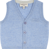 Baby Boy - Benjamin 100% Cashmere V-Neck Sleeveless Cardigan With Pocket