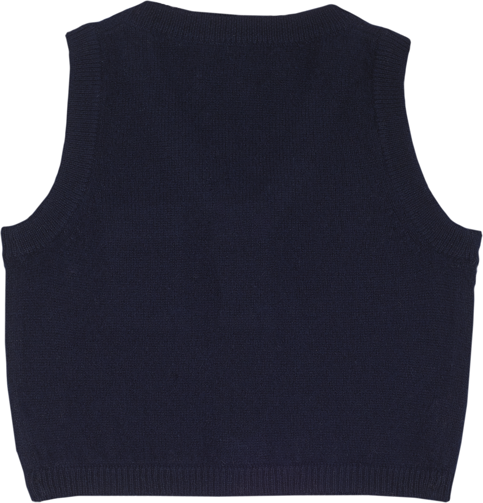 Baby Boy - Benjamin 100% Cashmere V-Neck Sleeveless Cardigan With Pocket