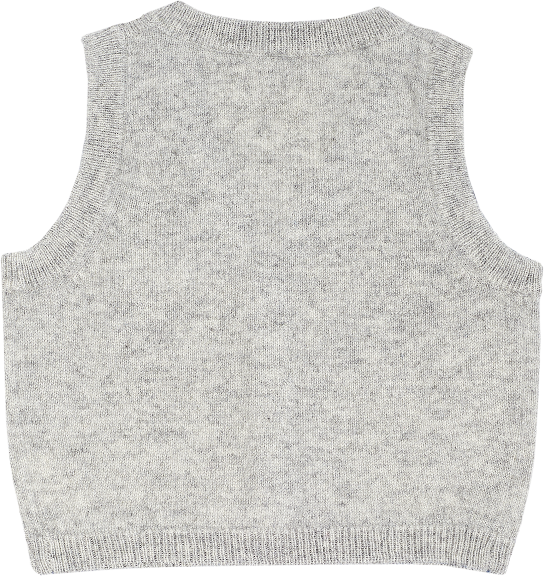 Baby Boy - Benjamin 100% Cashmere V-Neck Sleeveless Cardigan With Pocket