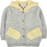 Baby Unisex - Phoenix 100% Cashmere Cardigan Hoodie With Mitten Style Pockets