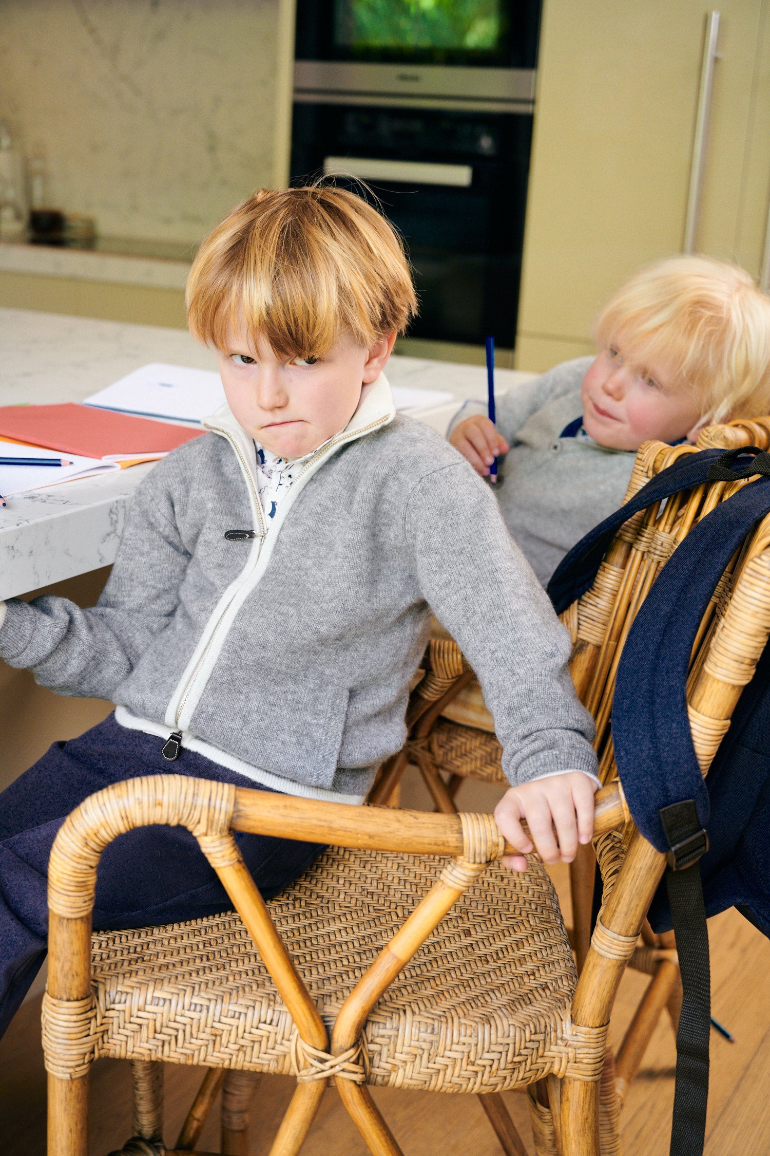 Boy - Jorge 100% Cashmere High Neck Cardigan