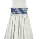 Baby Girl - Evelyn 100% Cotton Hand Embroidered Smocked Dress